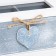 Casket wood, glass with divisions "Star Heart" 16.4x9x7 cm