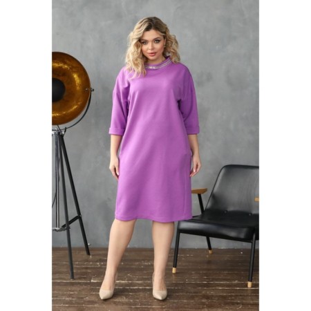 Female dress, size 56, purple color-8