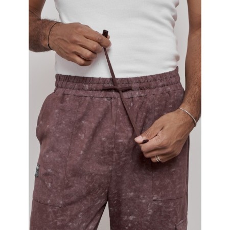 Sports male trousers, size 56, brown color-15