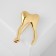 Brooch "Tooth", Color Gold