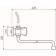 Bath mixer RMS SL119-143, two-wound, chrome