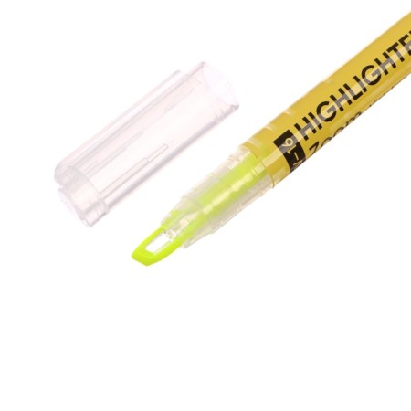 Textbook marker 0.5-3.5 mm Erichkrause Visioline V-16 zoom neon, bilateral, yellow neon, water-based ink-5