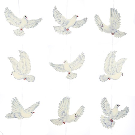 Garland "flying pigeons" 480 cm