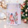 Postcard "Happy New Year and Merry Christmas!" embossing, bullfinch, 18 x 12 cm