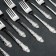 A set of canteen forks "Rusiano", h = 19 cm, 12 pcs, silver color