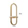 Bra "Liora" LED 20W 3000k gold 15x95 cm