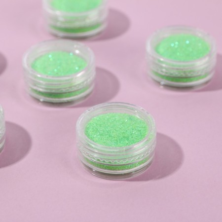 A set of sparkles for decor, small grinding, light color, 6 pieces-1