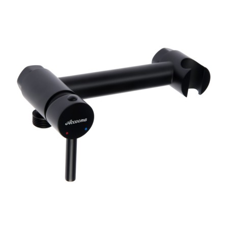 Accoona A3290F-2 mixer, with hygienic shower, wall, black-1
