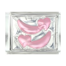 Pink hydrogel pink for the eye pink in the shape of a heart