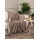 Texrepublic blanket, size 180x200 cm, brown color