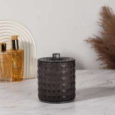 Organizer with a lid of 1 sect D10*12.5cm black to/corn nakl QF