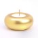 Candle "Complete. Marble" in the candlestick of gypsum large, 11x5 cm, gold