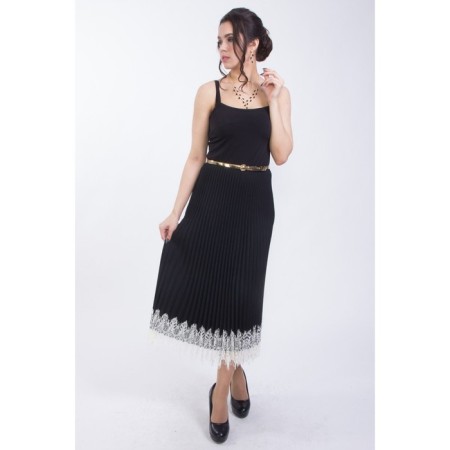 Women's dress, size 42, black color-9