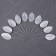 Set for decorating the cake "Leaves", in the set 10 pcs., Silver color
