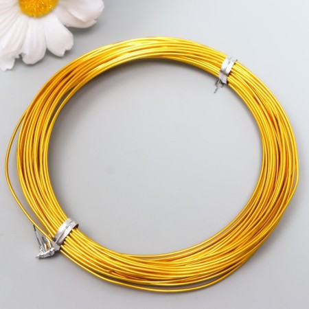 Wire for creativity d 1mm, gold rudder. 10 m-2