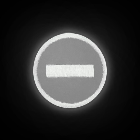 The reflective thermonacleka "Entrance is prohibited", 5 × 5 cm, color gray color-3