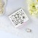 Casket for the ring "Flower", white, 10x9.5x2.6 cm