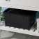 Storage container with a sealed lid, 18 l, 36.5 × 26 × 25 cm, black color