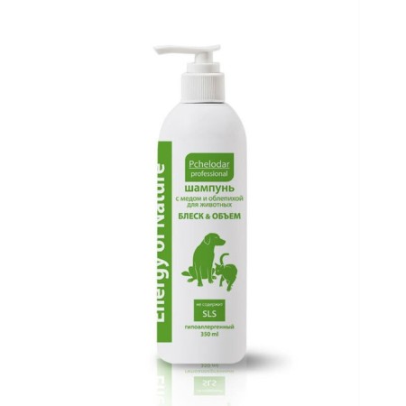Pchelodar Professional shampoo universal, with honey and sea buckthorn, 350 ml