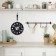 Wall -wall clocks for the kitchen "pan", silent, 25 x 43 cm, black, aa