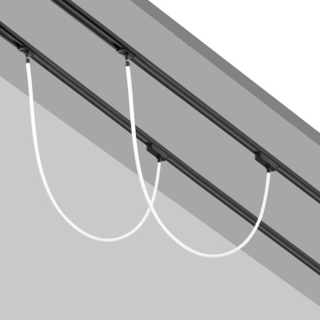 Single single -phase three -core adapter for Novotech lamps. RAMO, 15-40W, 40x145x34 mm, black color-3