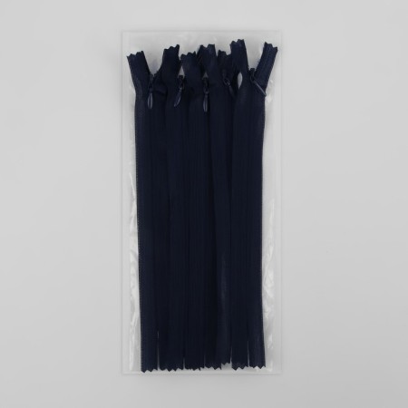 Lightning secret, No. 3, non-proceeding, locking machine, 20 cm, dark blue color-2