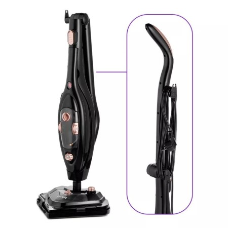Steam mop KitFort KT-1058, 1300 W, 300 ml, cord 4.7 m, black-beige-8
