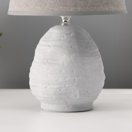 Hand lamp with lampshade Risalux "Arizona", 1 × 40 W, E27, Gray, 20 × 20 × 32 cm-5