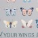 A set of napkins per table 2 pcs. Dolyana "You Wings" PVC 40*29cm