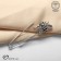 Bulavka "Bee" with rhinestones, 5.5cm, black and white color in silver