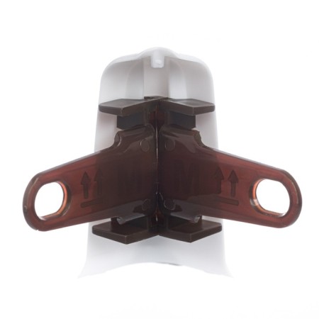 Outdoor angle (external) with fasteners for a skirting board of 55mm "decoration", 001 white-2