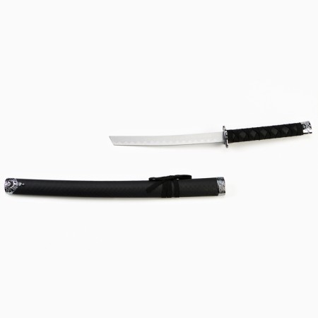 Souvenir weapon "Katana", without a stand, black scabbard for snake skin, matte 70 cm-2
