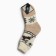 Women's woolen socks "deer", beige color, size 25