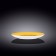 Round plate Wilmax England Spiral, D = 25.5 cm, yellow color