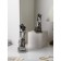 Set of figures "Horse head", polystone, 41 cm, silver color