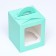 Packaging for one cupcake, green, 9.2 x 9.2 x 11.1 cm