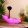 Stand for a bottle "Duck in lilac" tree 30x20x25 cm