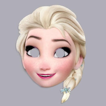 Carnival Mask "Elsa", 15.6 x 21.5 cm, cold heart