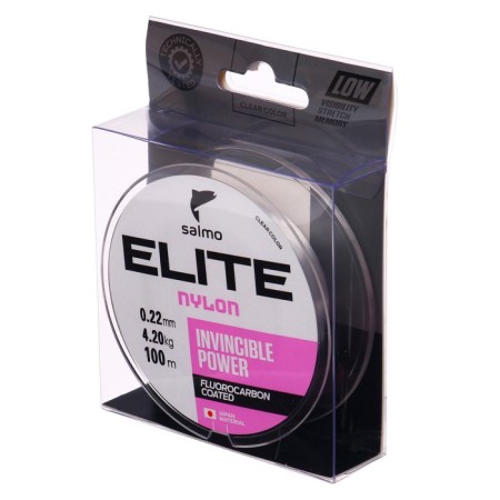 Monophile Flake Salmo Elite Fluoro Coated Nylon, diameter 0.22 mm, test 4.2 kg, 100 m, transparent-1