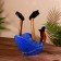 Stand for the bottle "Duck Blue" wood 25x10x20 cm