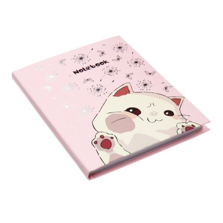 Note book A6, 80 sheets in the CE "I'm here!", Integral cover, softTouch, foil embossing, block 60 g/m2-1