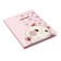 Note book A6, 80 sheets in the CE "I'm here!", Integral cover, softTouch, foil embossing, block 60 g/m2