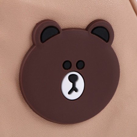 Bag for the doll "Bear", beige color-2
