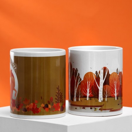 A set of mugs for two "to become warmer", 2 circles 320 ml-1