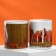 A set of mugs for two "to become warmer", 2 circles 320 ml