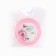 Satin tape with embossing "with love", pink, 2 cm x 22.5 m