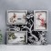 Photo frame plastic in 3 photos 10x15 cm "Cherry Garden" Dark Silver 32x27 cm