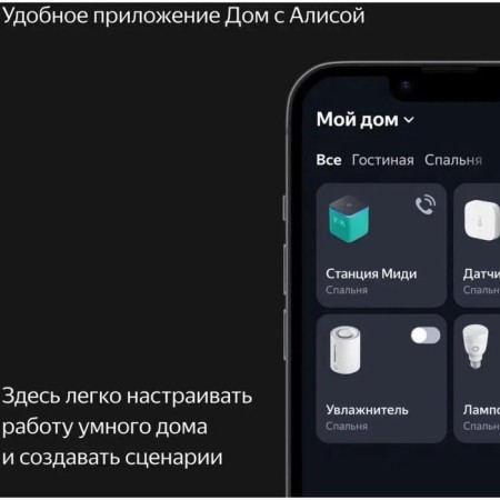 Smart column "Yandex Station MIDI", Voice Assistant Alice, 24W, Wi-Fi, BT 5.0, Black-11