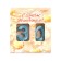 Candle in the cake jubilee "line" (set 2 in 1), number 30, blue metallic, 6.5 cm