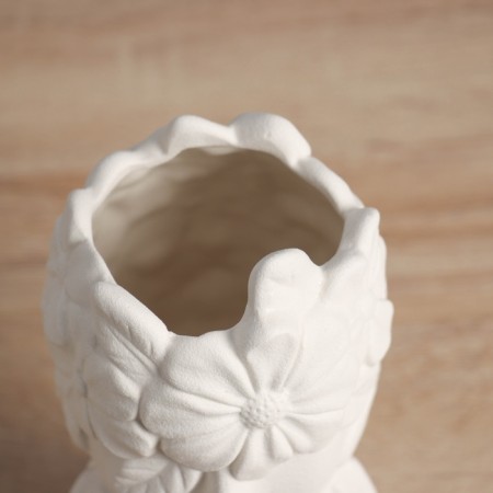 VAZA Ceramics Table "Sweet Dreams" 19x8 cm, white-3
